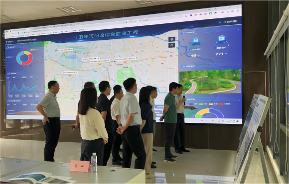 李建中一行調研中節能國禎十五里河流域治理項目